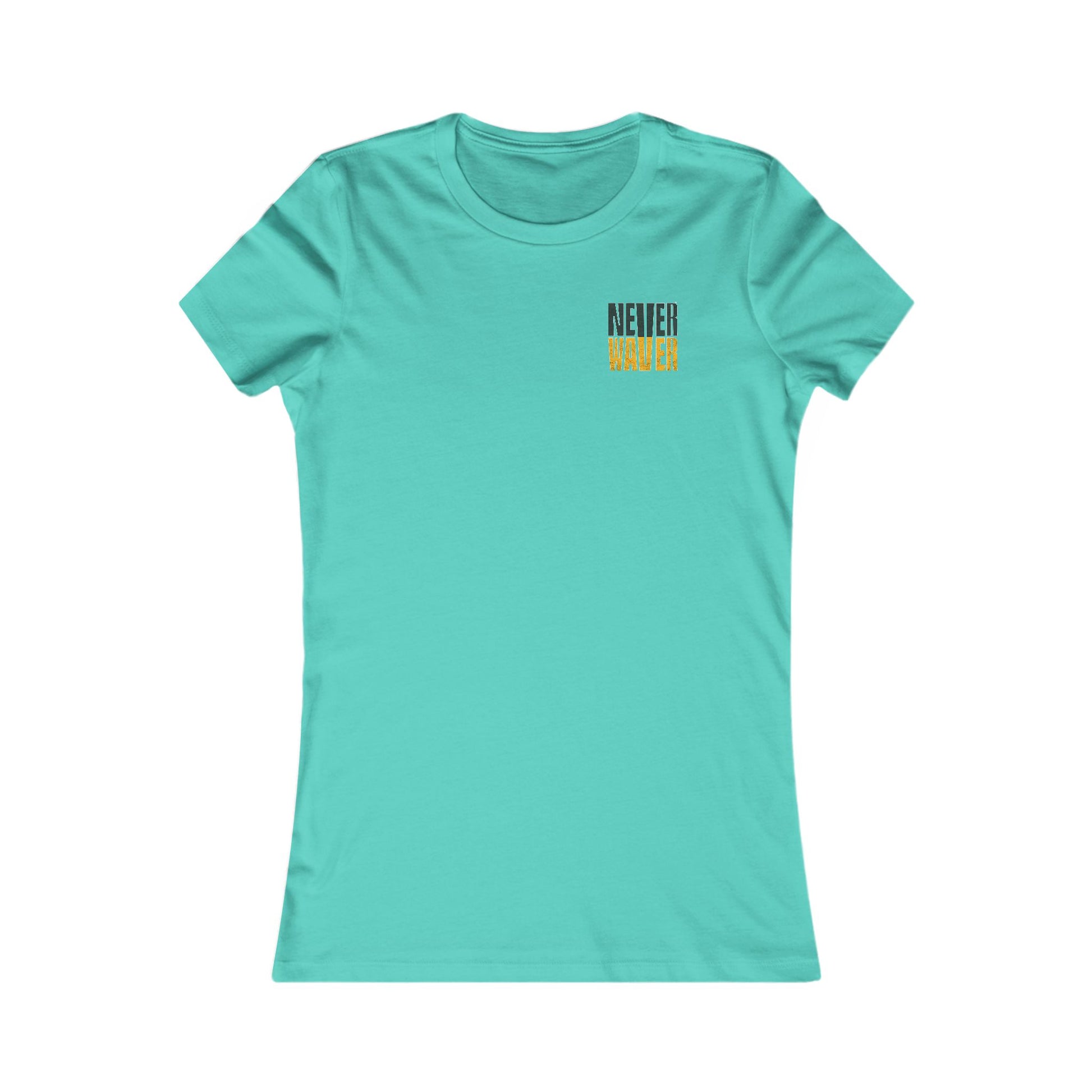 Green Bay Fans Never Waver With Leopard Football Women's Favorite Tee - Never Waver