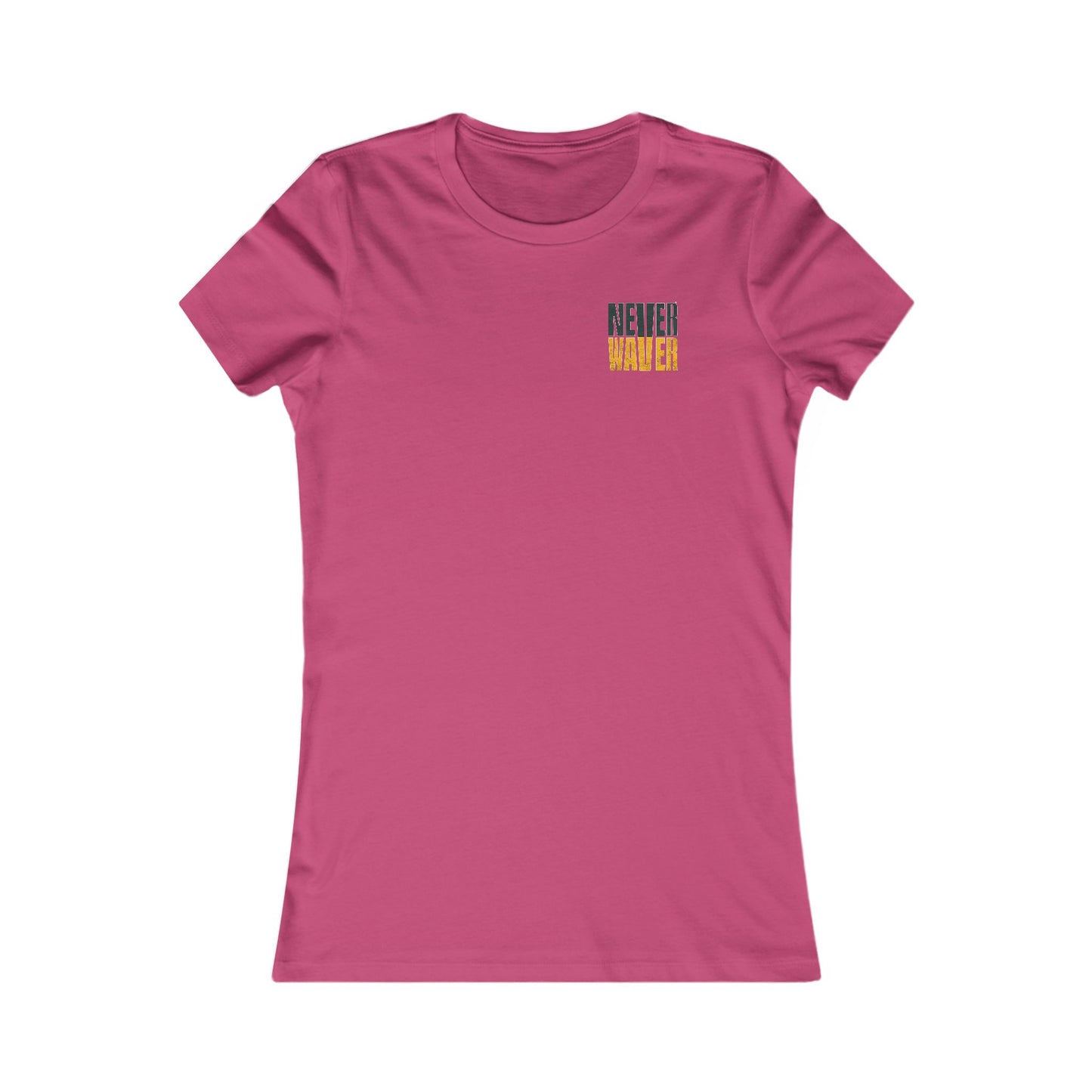 Green Bay Fans Never Waver With Leopard Football Women's Favorite Tee - Never Waver