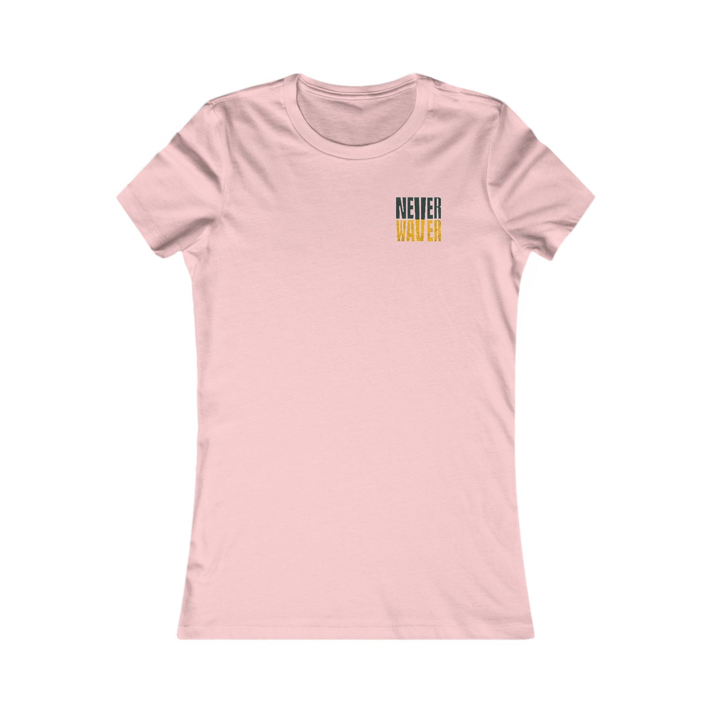 Green Bay Fans Never Waver With Leopard Football Women's Favorite Tee - Never Waver