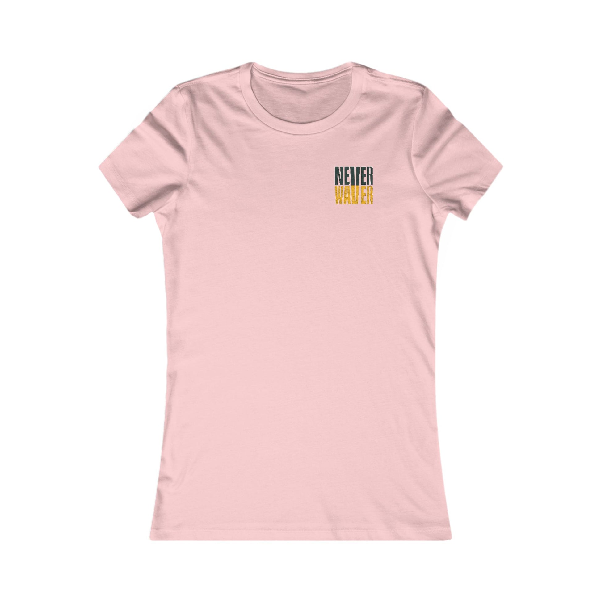 Green Bay Fans Never Waver With Leopard Football Women's Favorite Tee - Never Waver