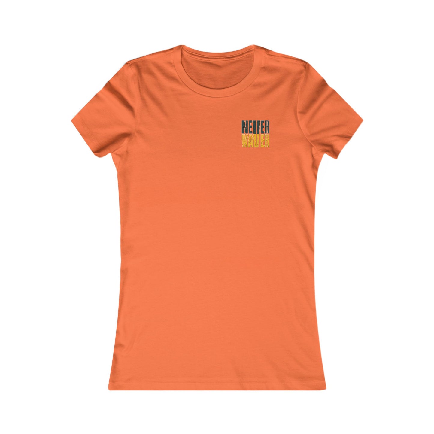 Green Bay Fans Never Waver With Leopard Football Women's Favorite Tee - Never Waver