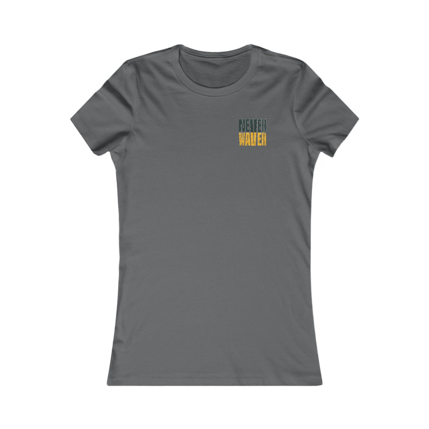 Green Bay Fans Never Waver With Leopard Football Women's Favorite Tee - Never Waver