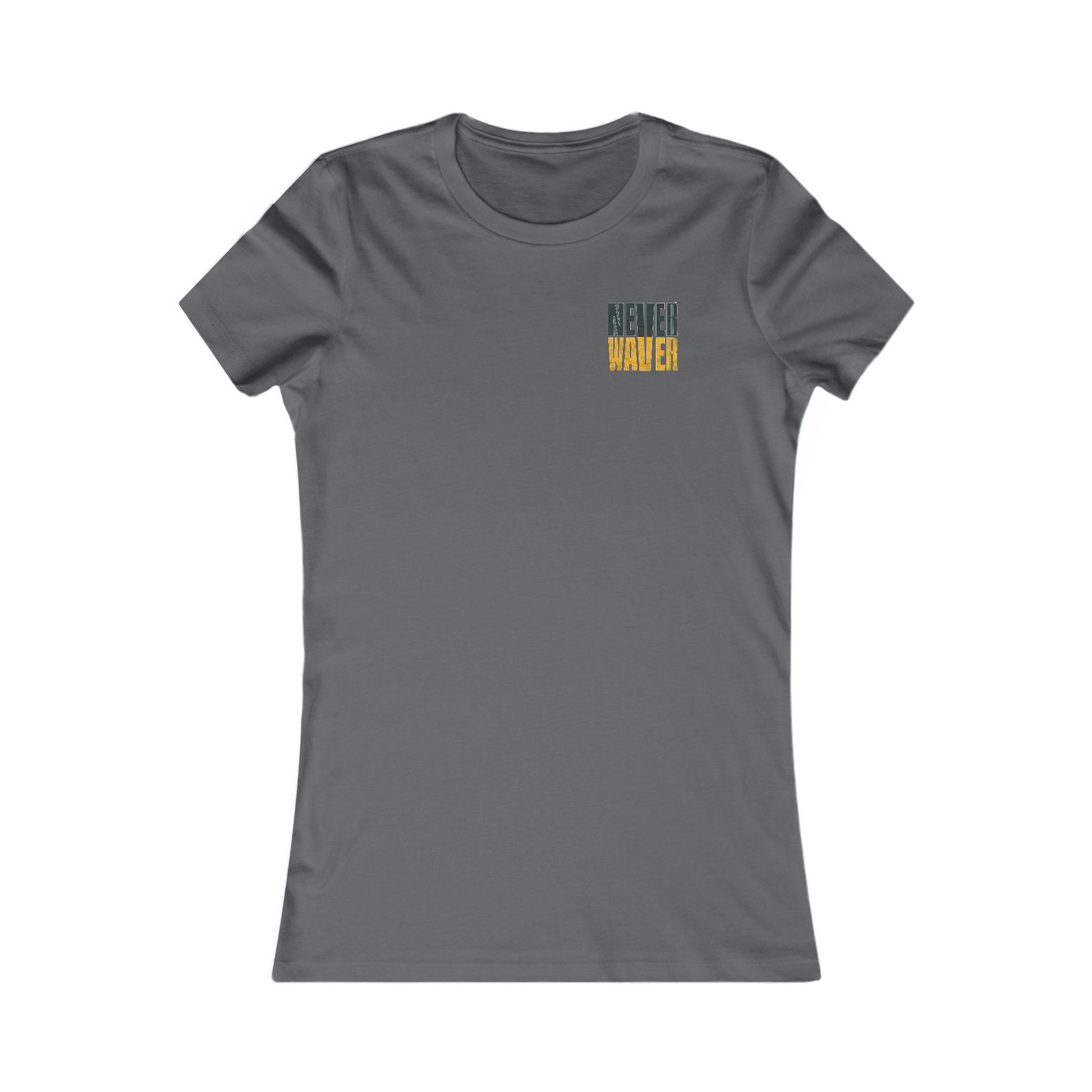 Green Bay Fans Never Waver With Leopard Football Women's Favorite Tee - Never Waver