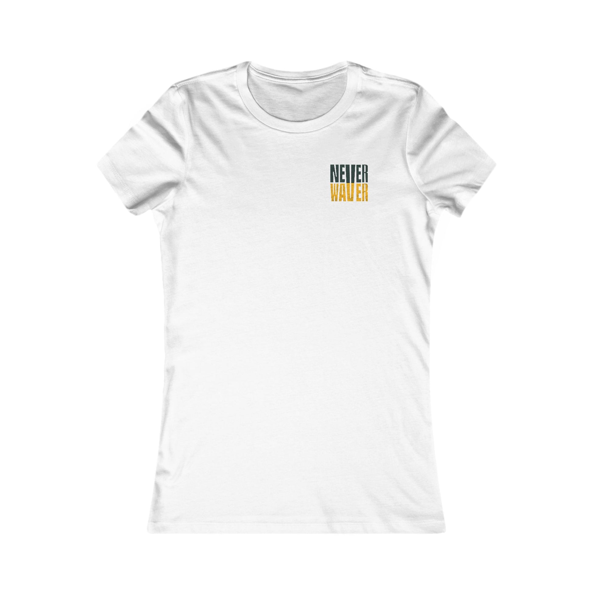 Green Bay Fans Never Waver With Leopard Football Women's Favorite Tee - Never Waver