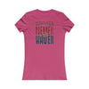 Houston Fans Never Waver W-Leopard Football Women's Favorite Tee - Never Waver
