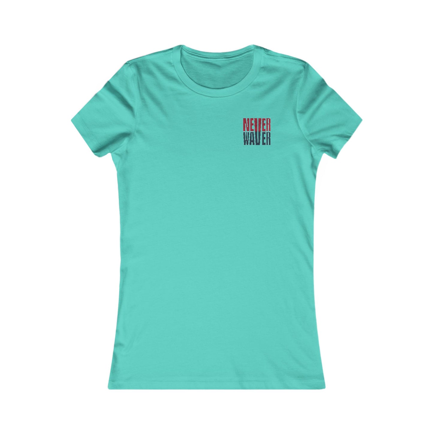Houston Fans Never Waver W-Leopard Football Women's Favorite Tee - Never Waver