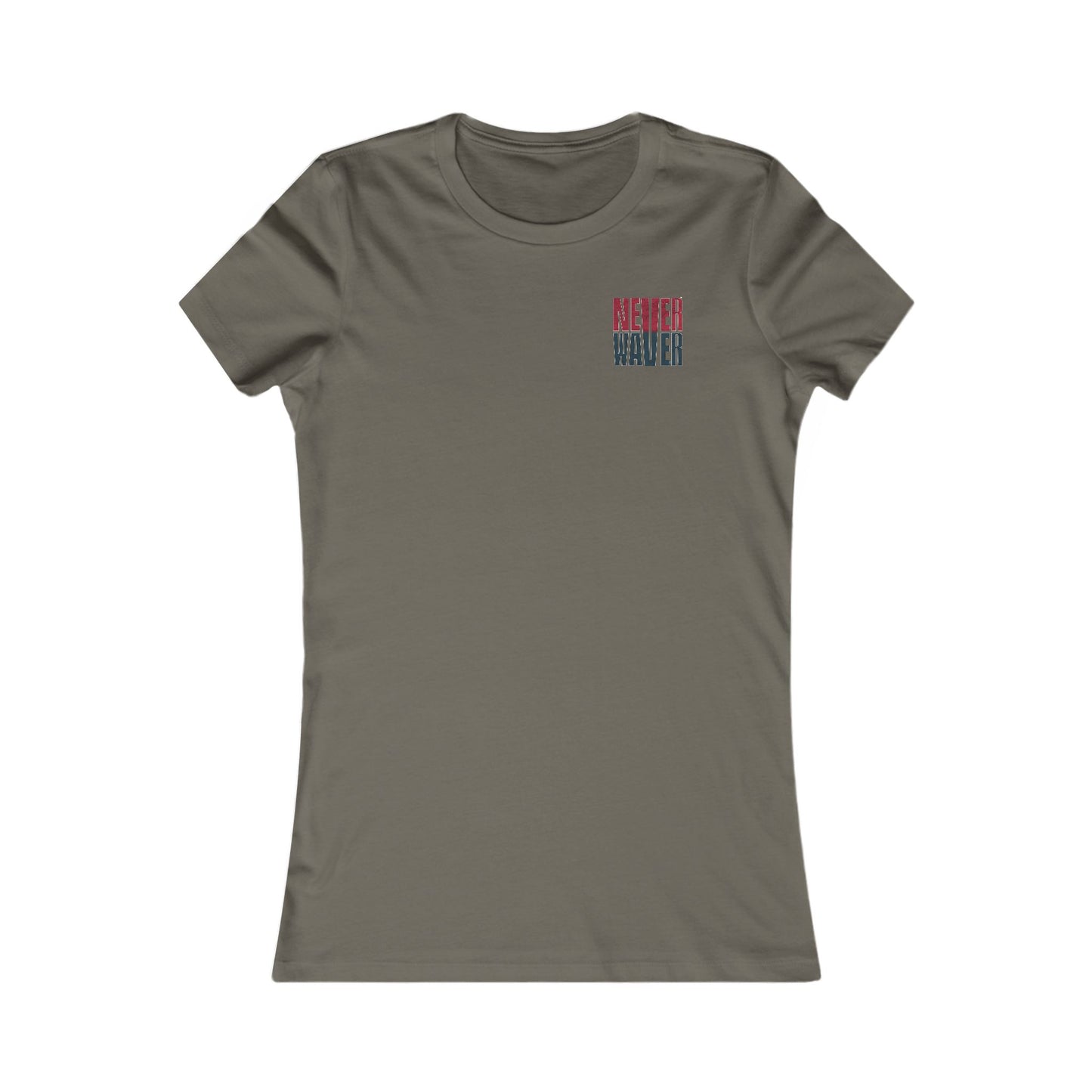 Houston Fans Never Waver W-Leopard Football Women's Favorite Tee - Never Waver