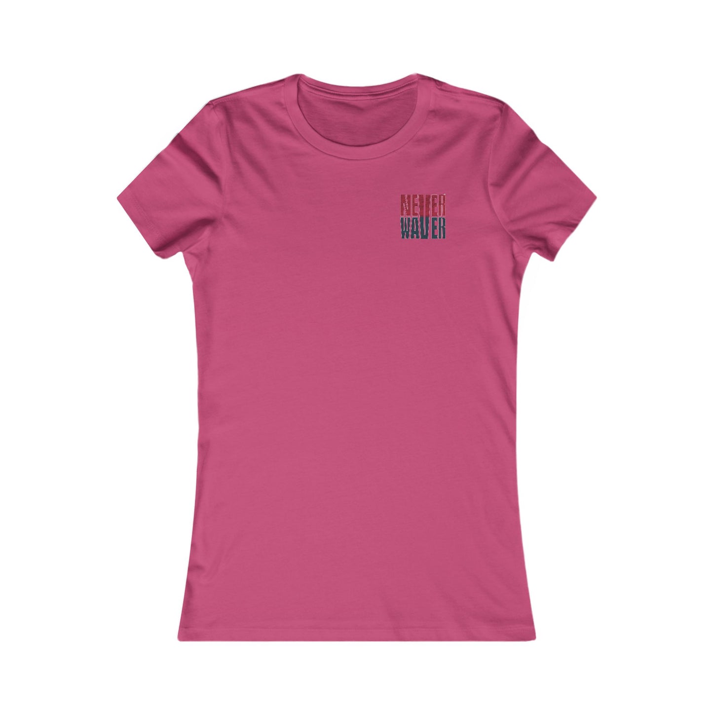 Houston Fans Never Waver W-Leopard Football Women's Favorite Tee - Never Waver