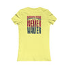 Houston Fans Never Waver W-Leopard Football Women's Favorite Tee - Never Waver