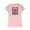 Houston Fans Never Waver W-Leopard Football Women's Favorite Tee - Never Waver