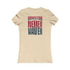 Houston Fans Never Waver W-Leopard Football Women's Favorite Tee - Never Waver