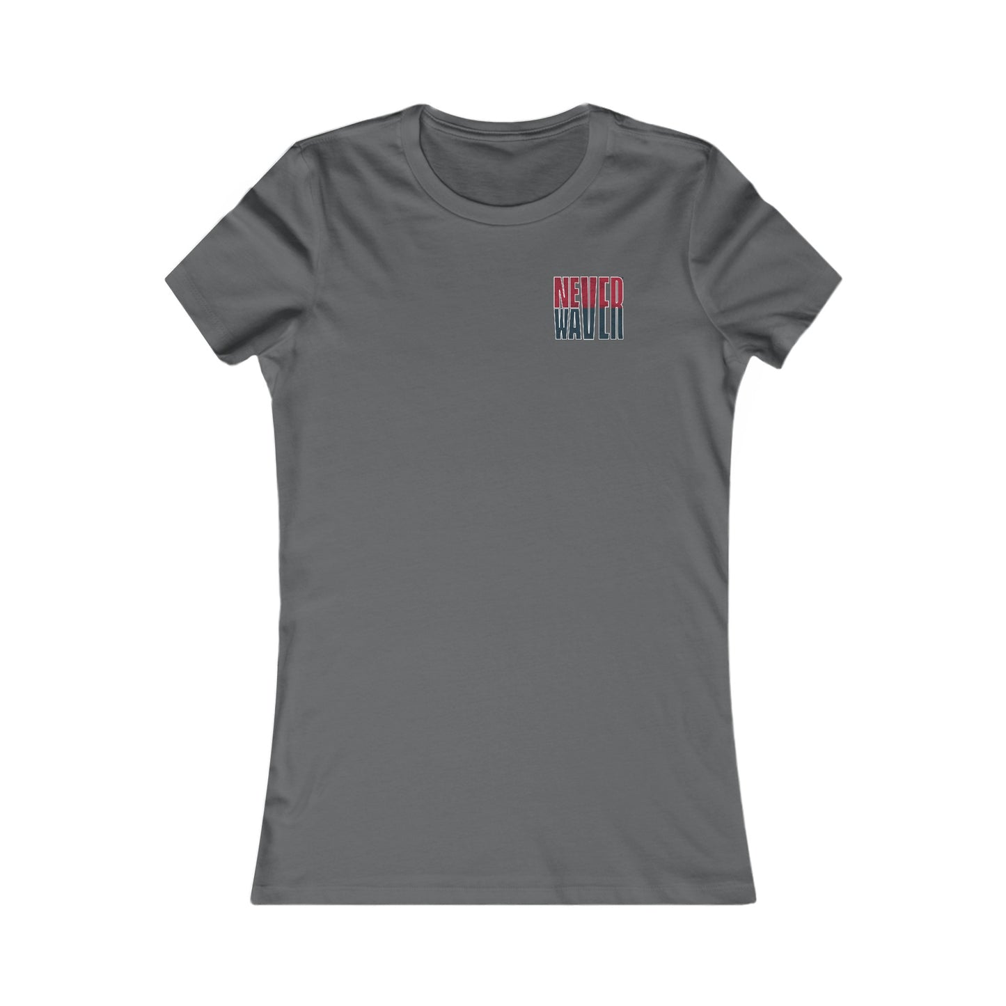 Huston Fans Never Waver W-Leopard Football Women's Favorite Tee - Never Waver