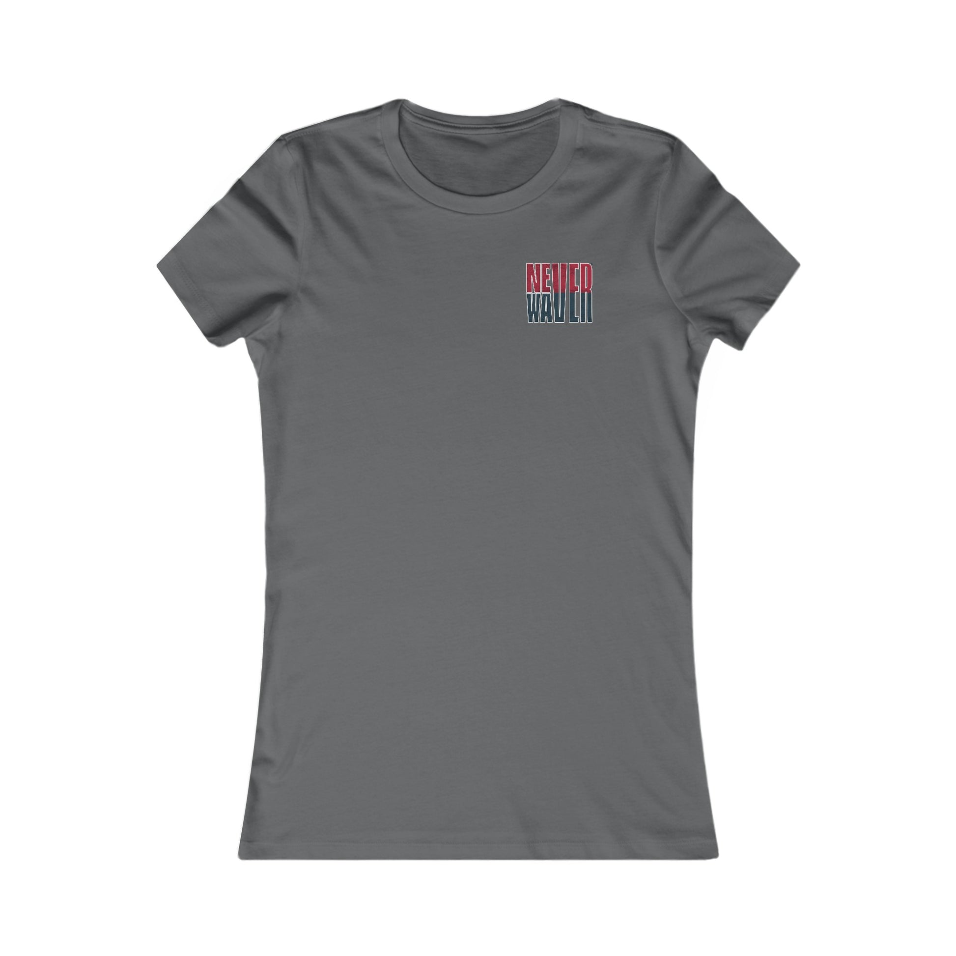 Huston Fans Never Waver W-Leopard Football Women's Favorite Tee - Never Waver