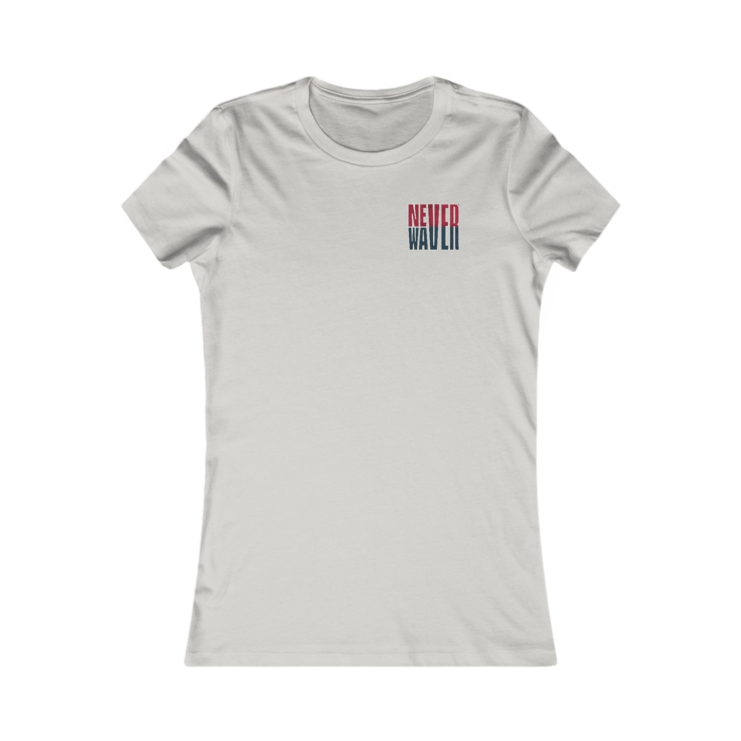 Huston Fans Never Waver W-Leopard Football Women's Favorite Tee - Never Waver
