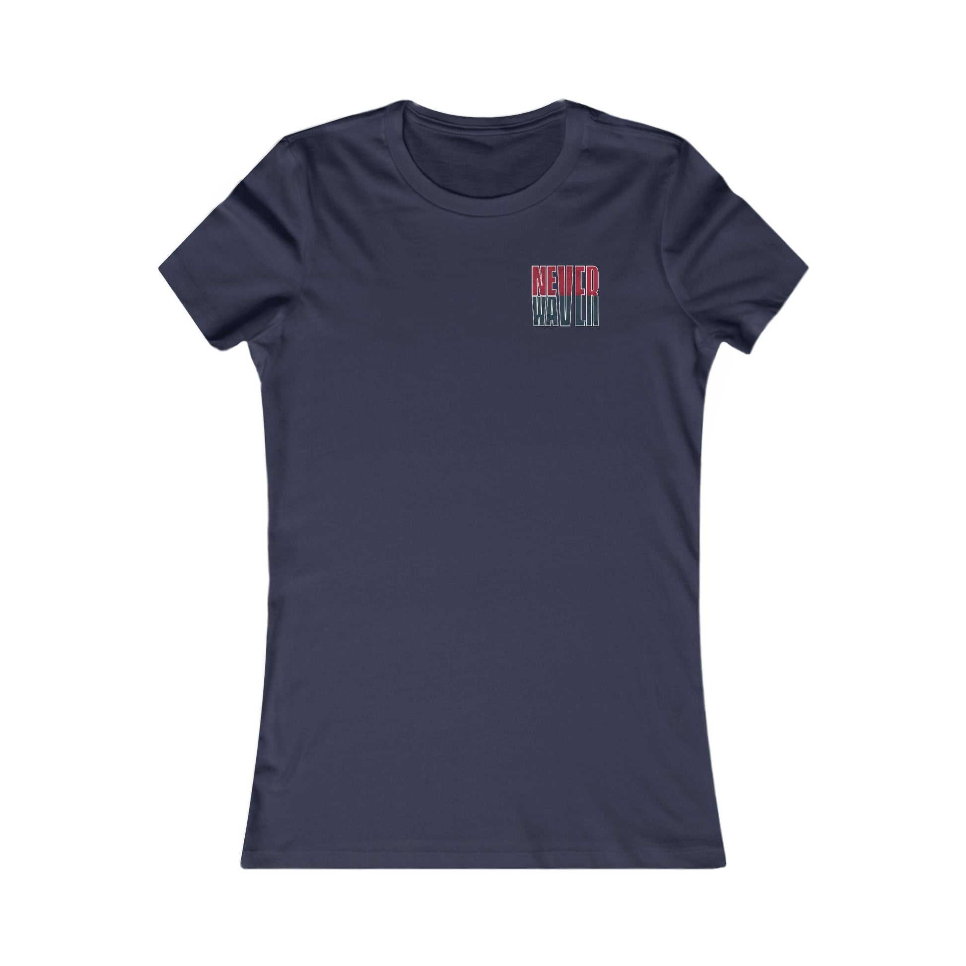 Huston Fans Never Waver W-Leopard Football Women's Favorite Tee - Never Waver