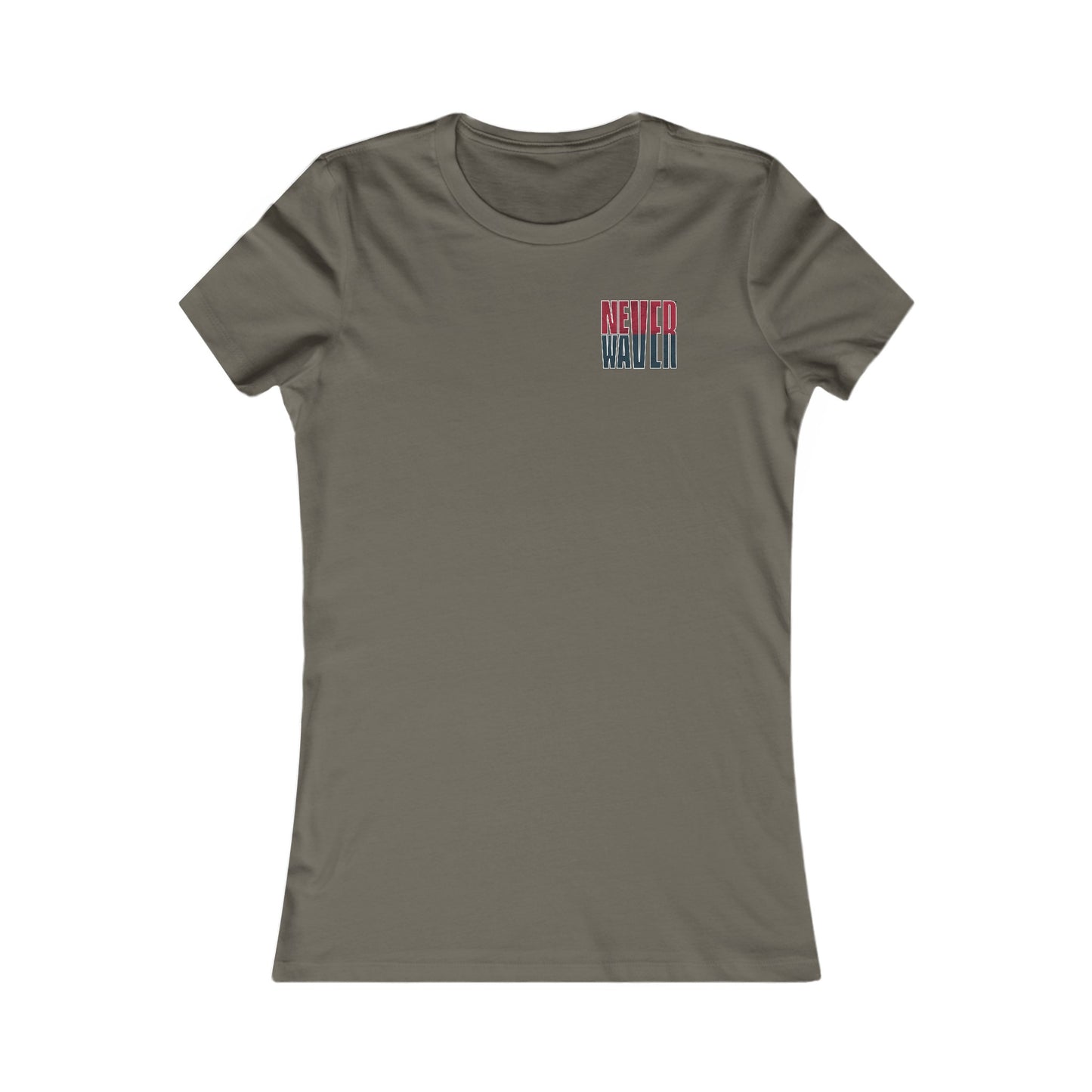 Huston Fans Never Waver W-Leopard Football Women's Favorite Tee - Never Waver