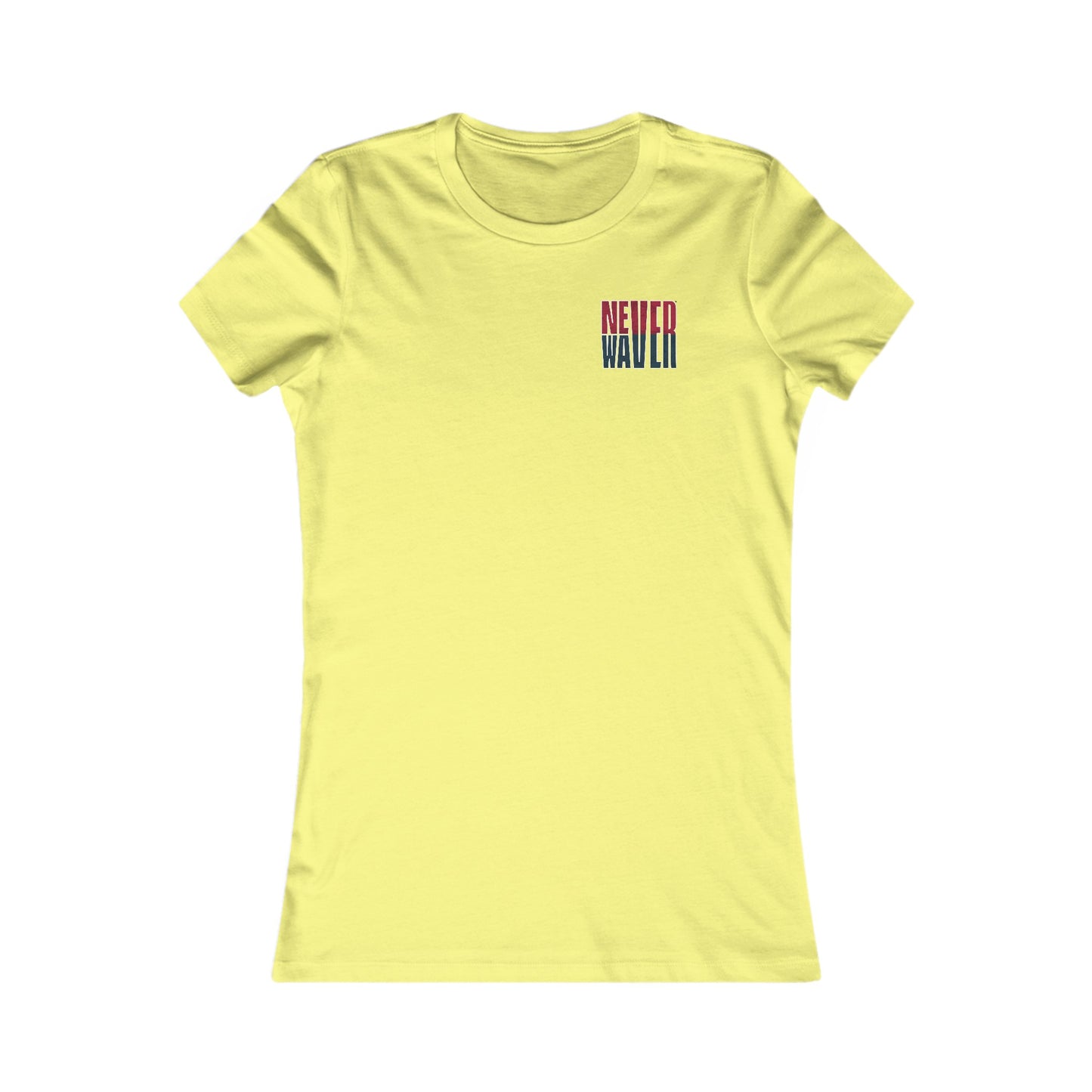 Huston Fans Never Waver W-Leopard Football Women's Favorite Tee - Never Waver