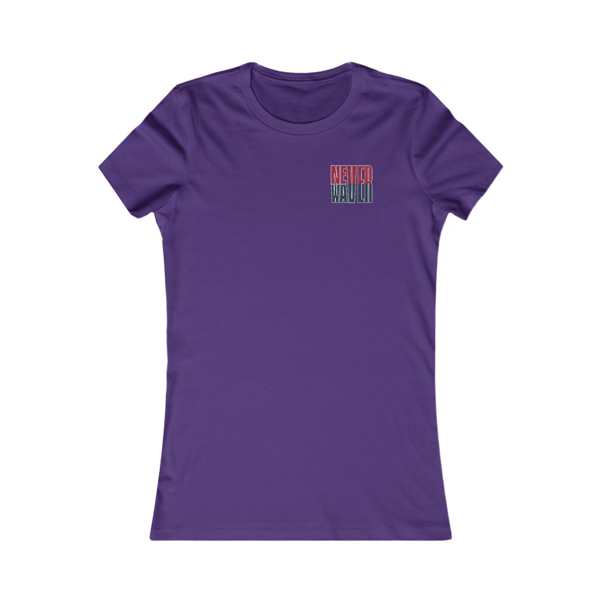 Huston Fans Never Waver W-Leopard Football Women's Favorite Tee - Never Waver