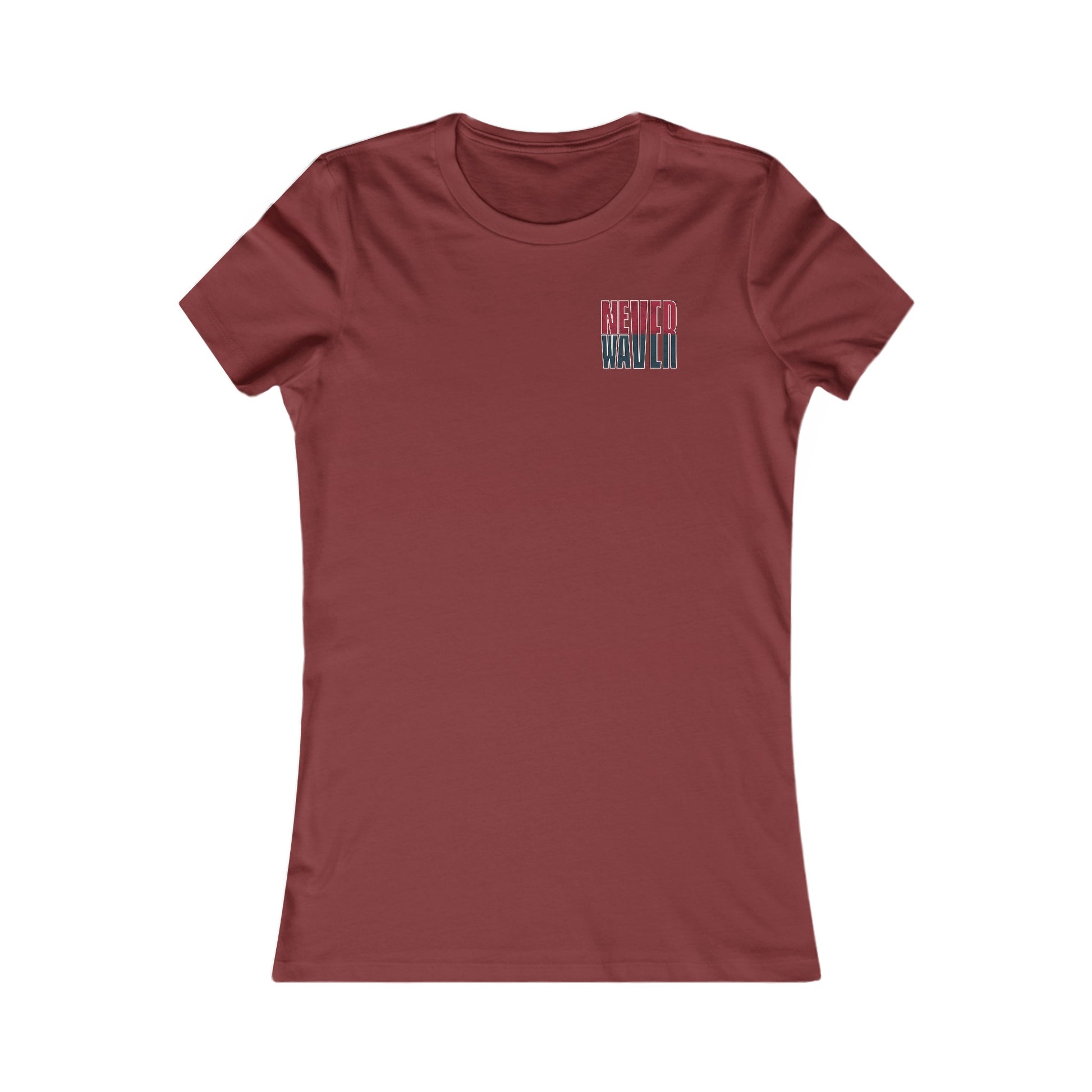 Huston Fans Never Waver W-Leopard Football Women's Favorite Tee - Never Waver