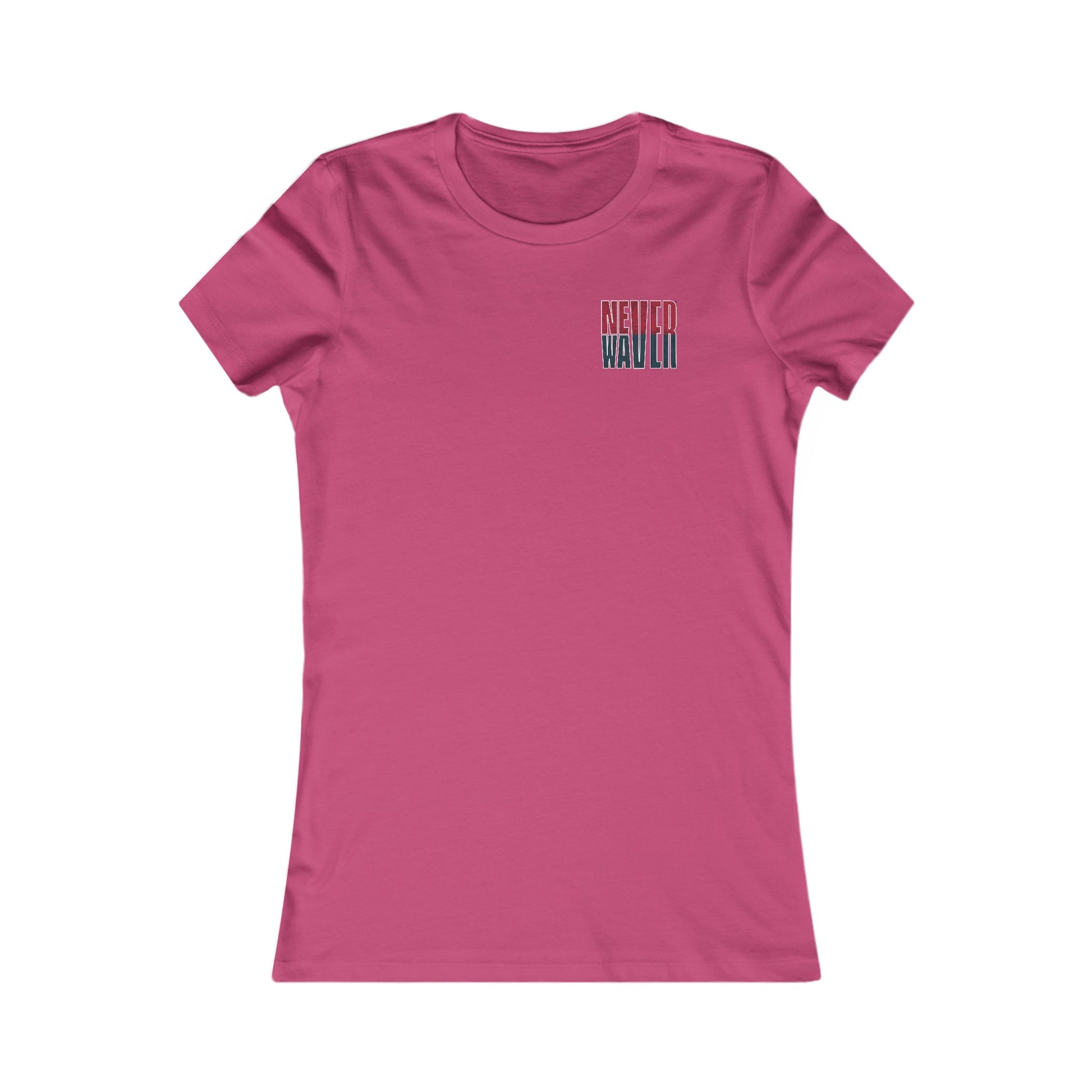 Huston Fans Never Waver W-Leopard Football Women's Favorite Tee - Never Waver