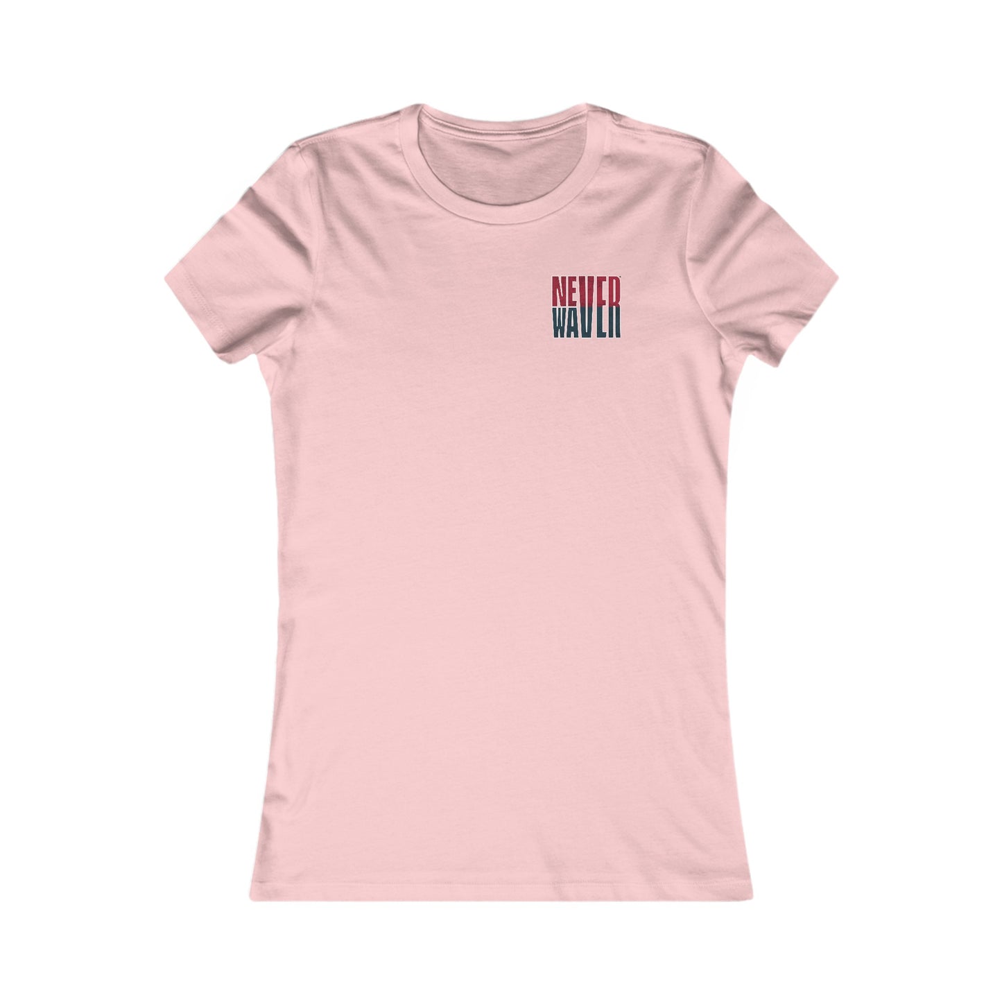 Huston Fans Never Waver W-Leopard Football Women's Favorite Tee - Never Waver