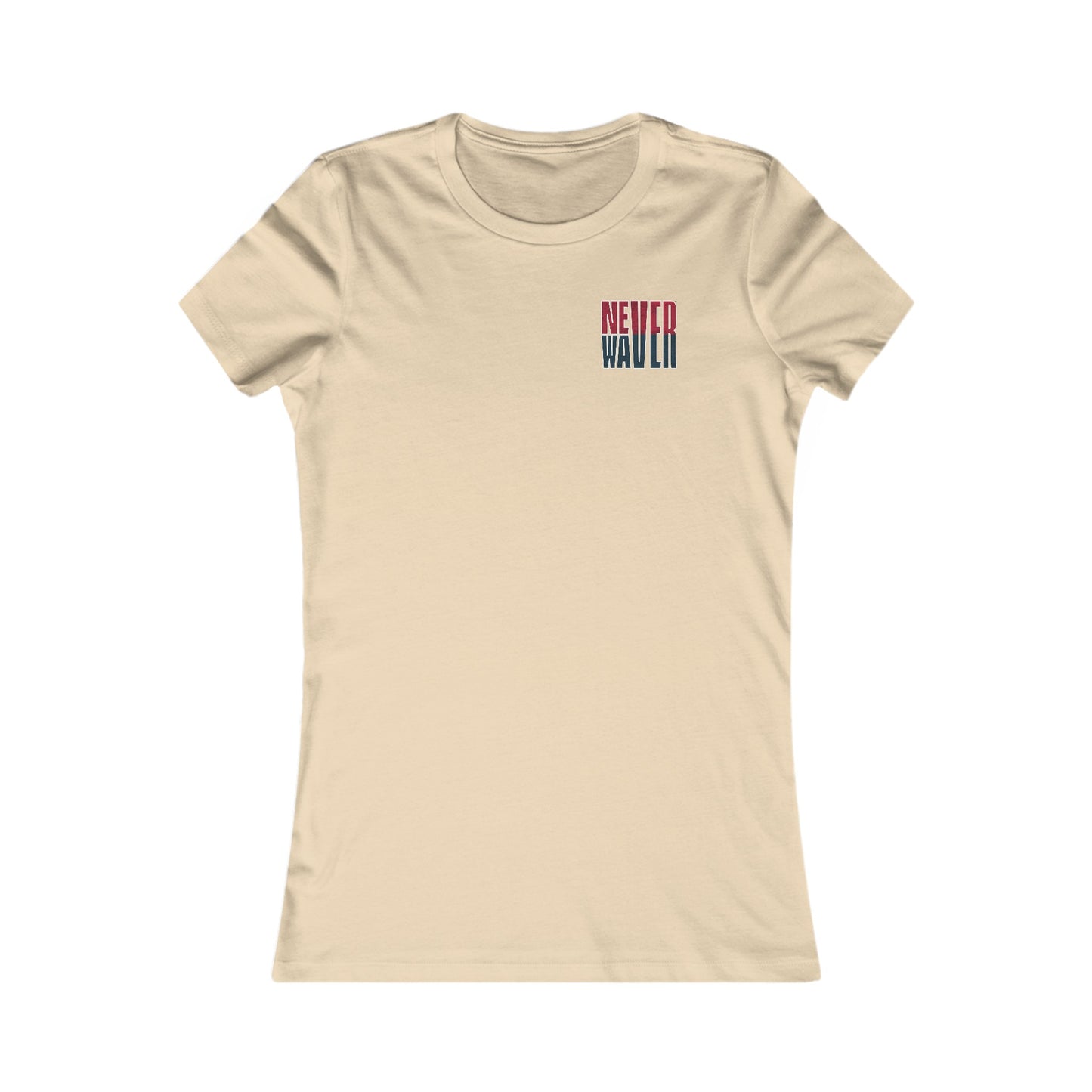 Huston Fans Never Waver W-Leopard Football Women's Favorite Tee - Never Waver