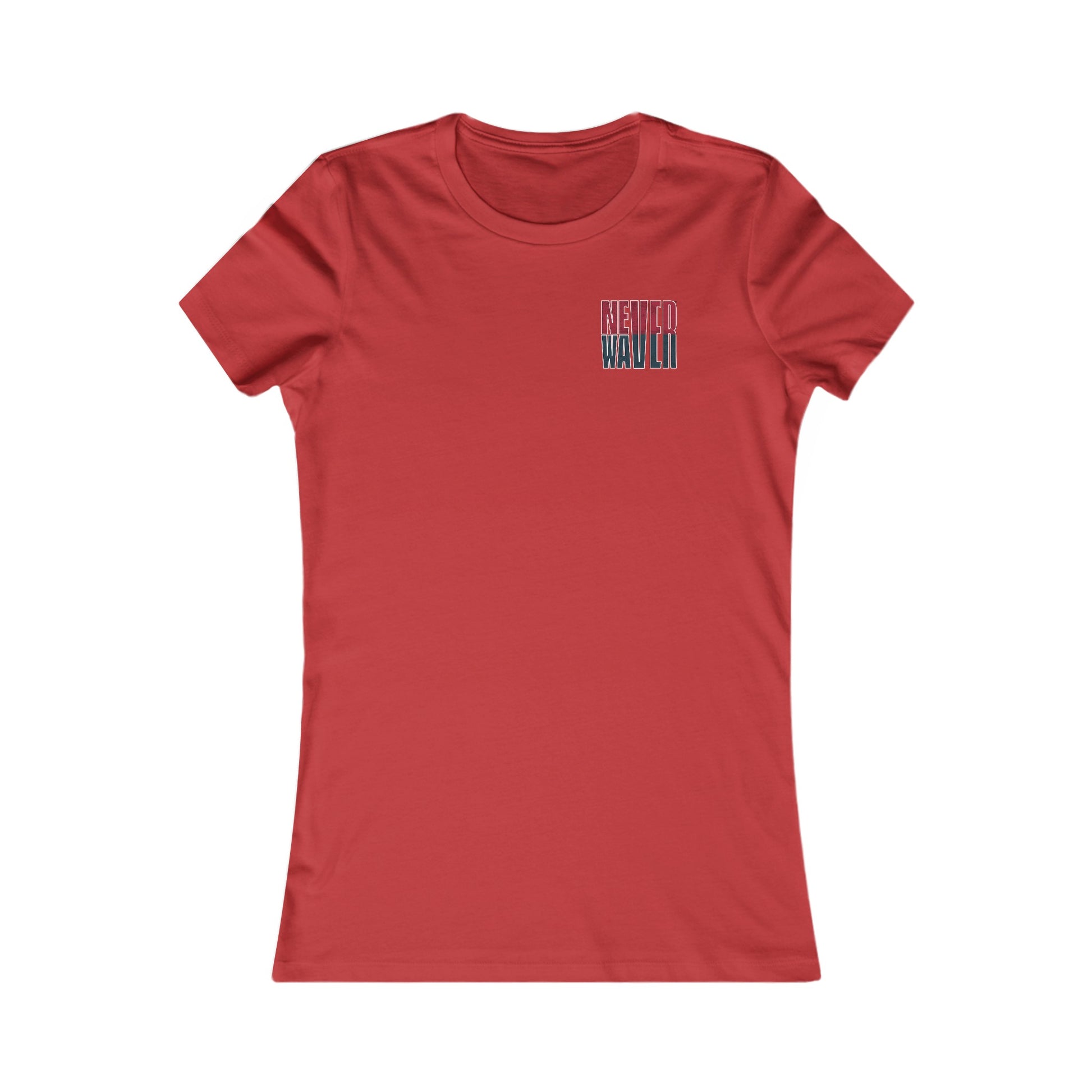 Huston Fans Never Waver W-Leopard Football Women's Favorite Tee - Never Waver
