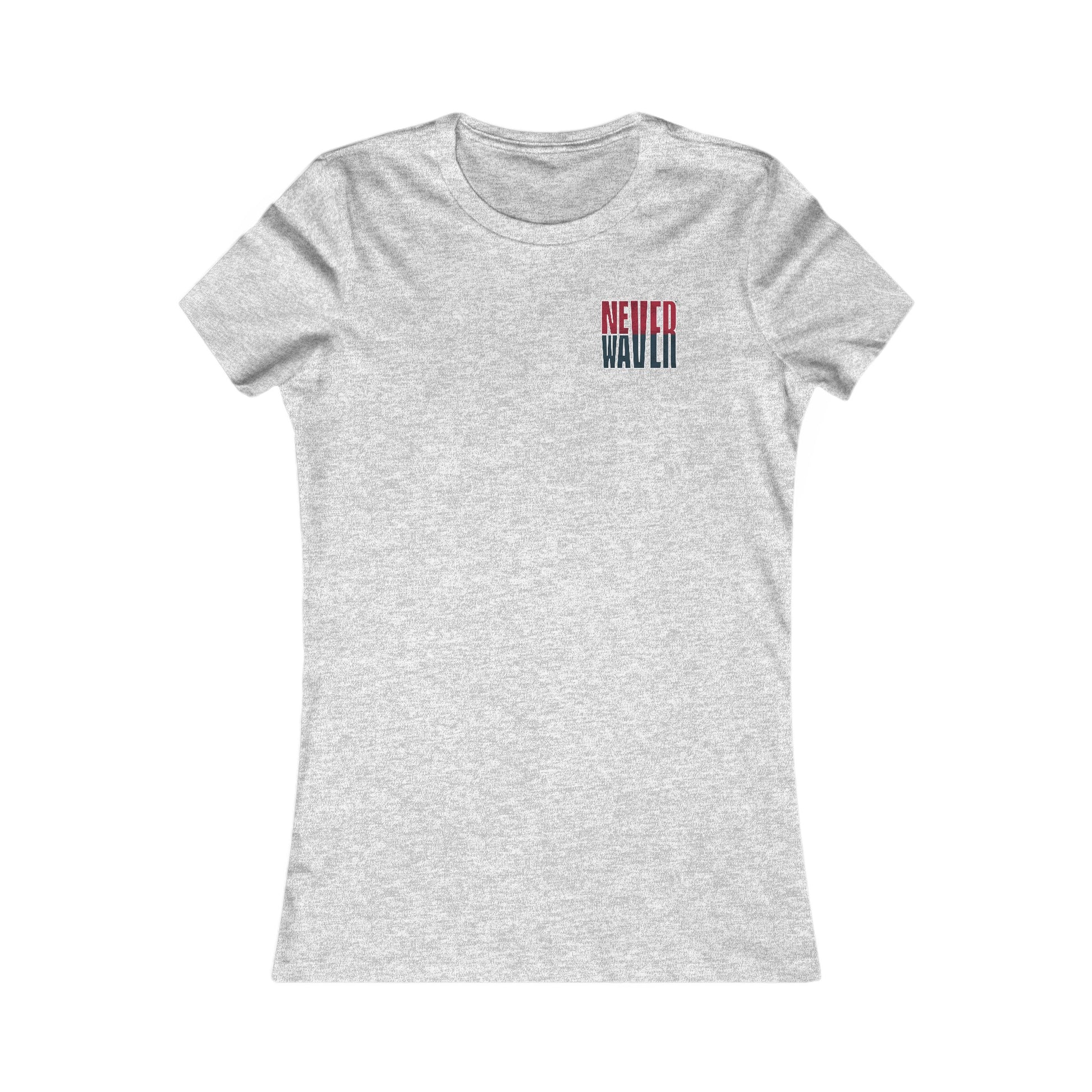 Huston Fans Never Waver W-Leopard Football Women's Favorite Tee - Never Waver