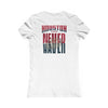 Huston Fans Never Waver W-Leopard Football Women's Favorite Tee - Never Waver