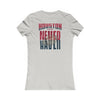 Huston Fans Never Waver W-Leopard Football Women's Favorite Tee - Never Waver