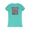 Huston Fans Never Waver W-Leopard Football Women's Favorite Tee - Never Waver