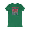 Huston Fans Never Waver W-Leopard Football Women's Favorite Tee - Never Waver