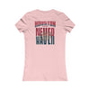 Huston Fans Never Waver W-Leopard Football Women's Favorite Tee - Never Waver