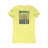 Jacksonville Fans Never Waver W-Leopard Football Women's Favorite Tee - Never Waver