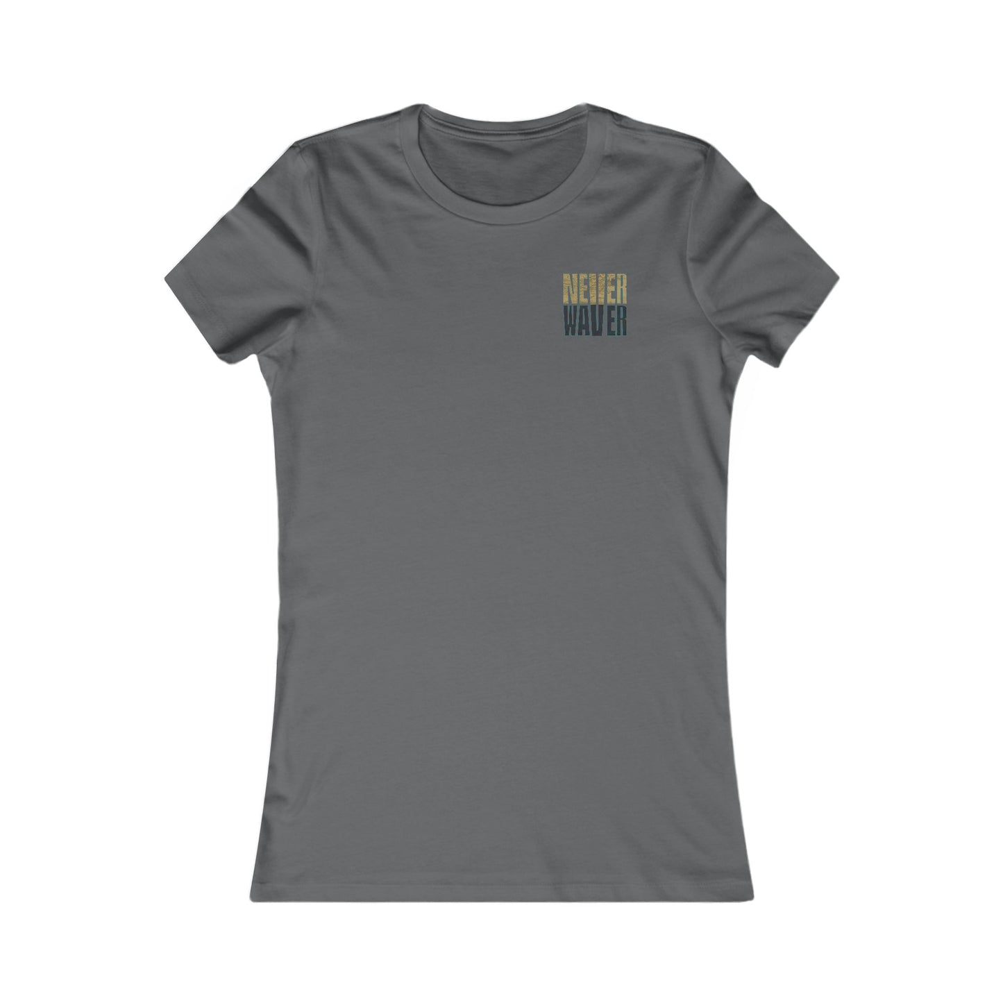 Jacksonville Fans Never Waver W-Leopard Football Women's Favorite Tee - Never Waver
