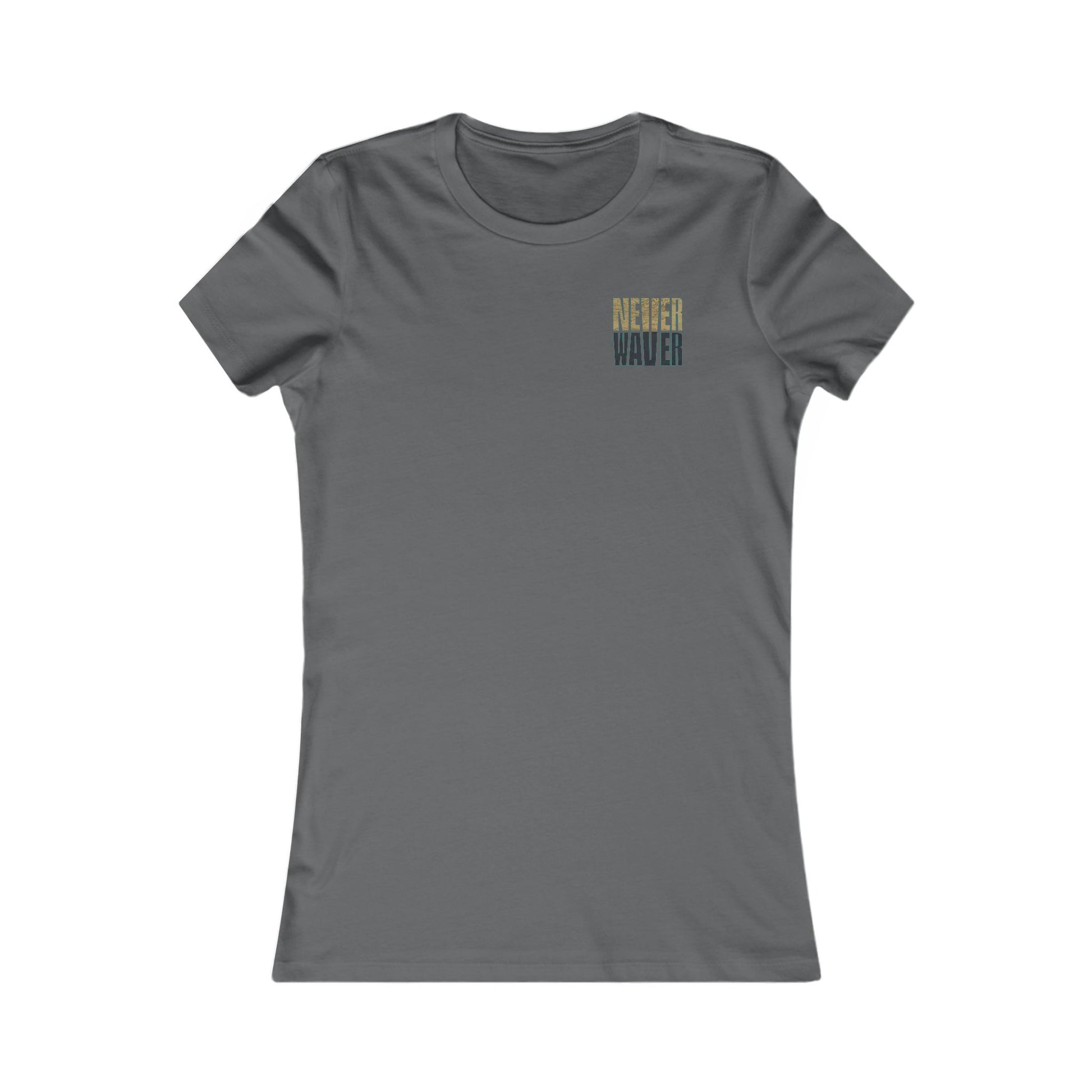 Jacksonville Fans Never Waver W-Leopard Football Women's Favorite Tee - Never Waver