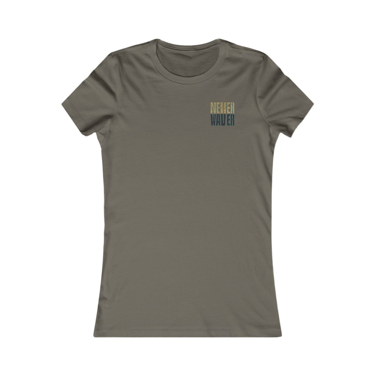 Jacksonville Fans Never Waver W-Leopard Football Women's Favorite Tee - Never Waver