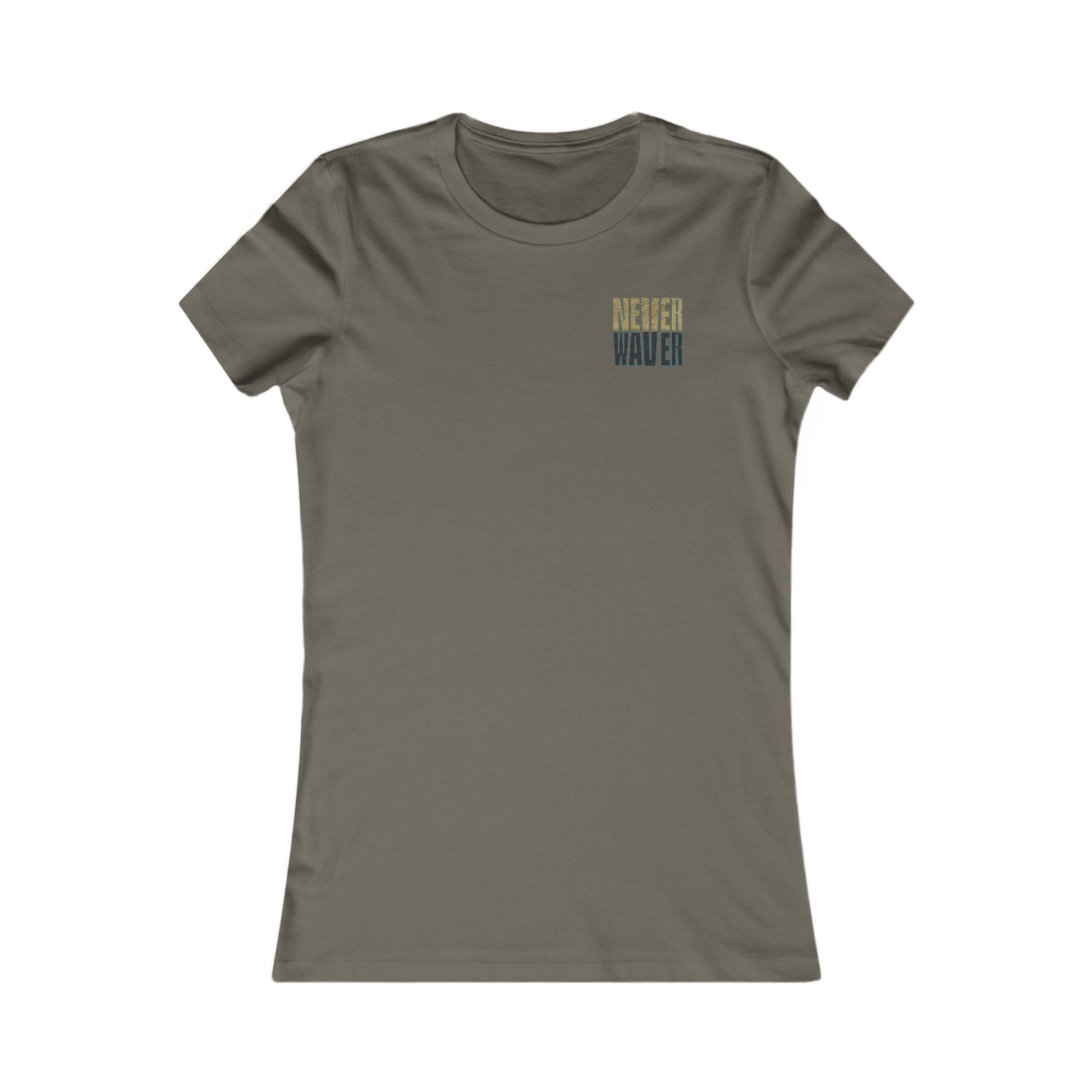 Jacksonville Fans Never Waver W-Leopard Football Women's Favorite Tee - Never Waver