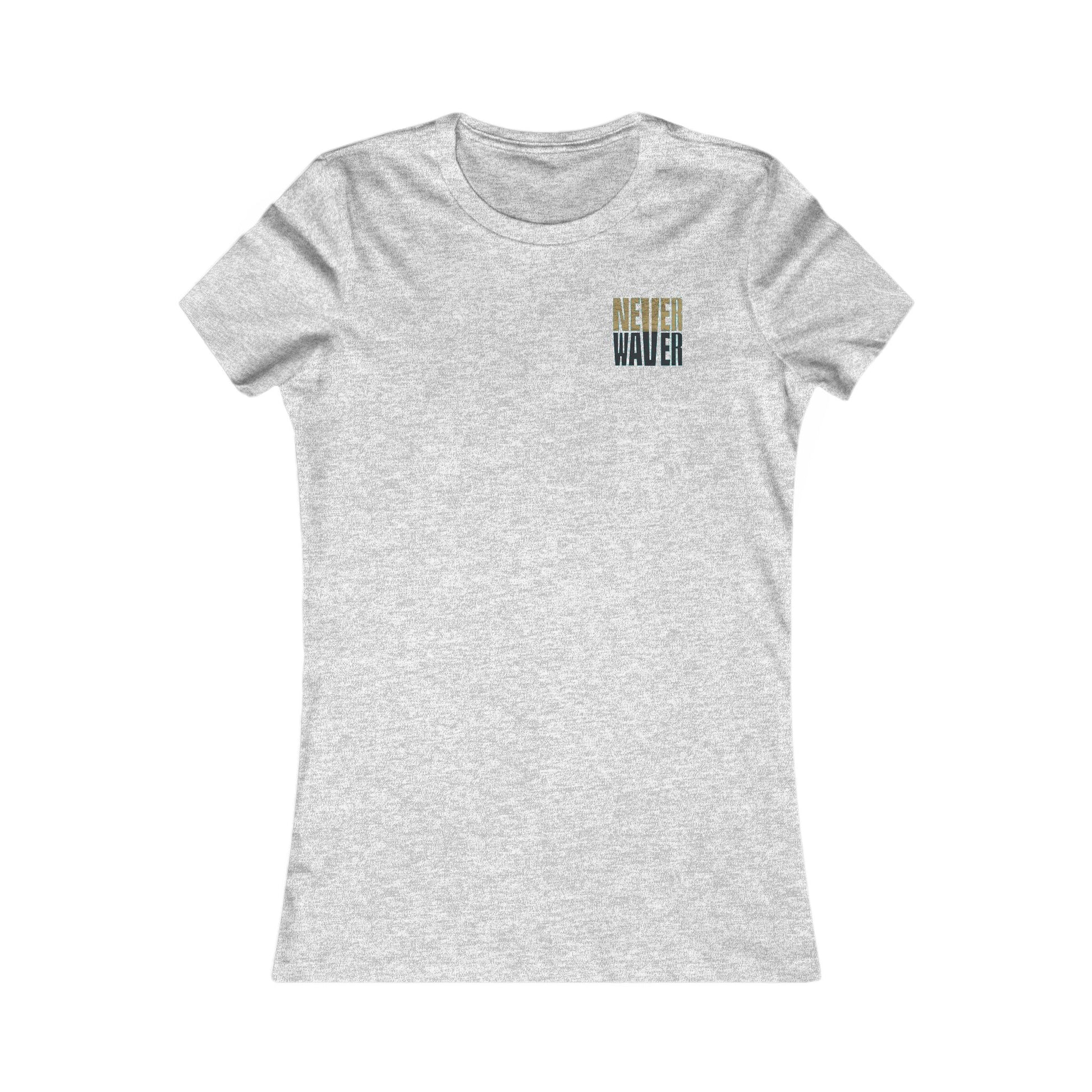 Jacksonville Fans Never Waver W-Leopard Football Women's Favorite Tee - Never Waver