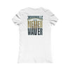 Jacksonville Fans Never Waver W-Leopard Football Women's Favorite Tee - Never Waver