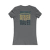 Jacksonville Fans Never Waver W-Leopard Football Women's Favorite Tee - Never Waver