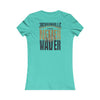Jacksonville Fans Never Waver W-Leopard Football Women's Favorite Tee - Never Waver