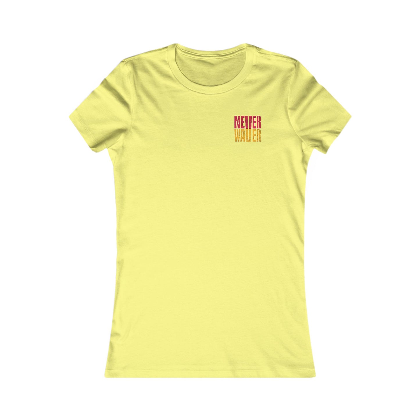 Kansas Fans Never Waver W-Leopard Football Women's Favorite Tee - Never Waver