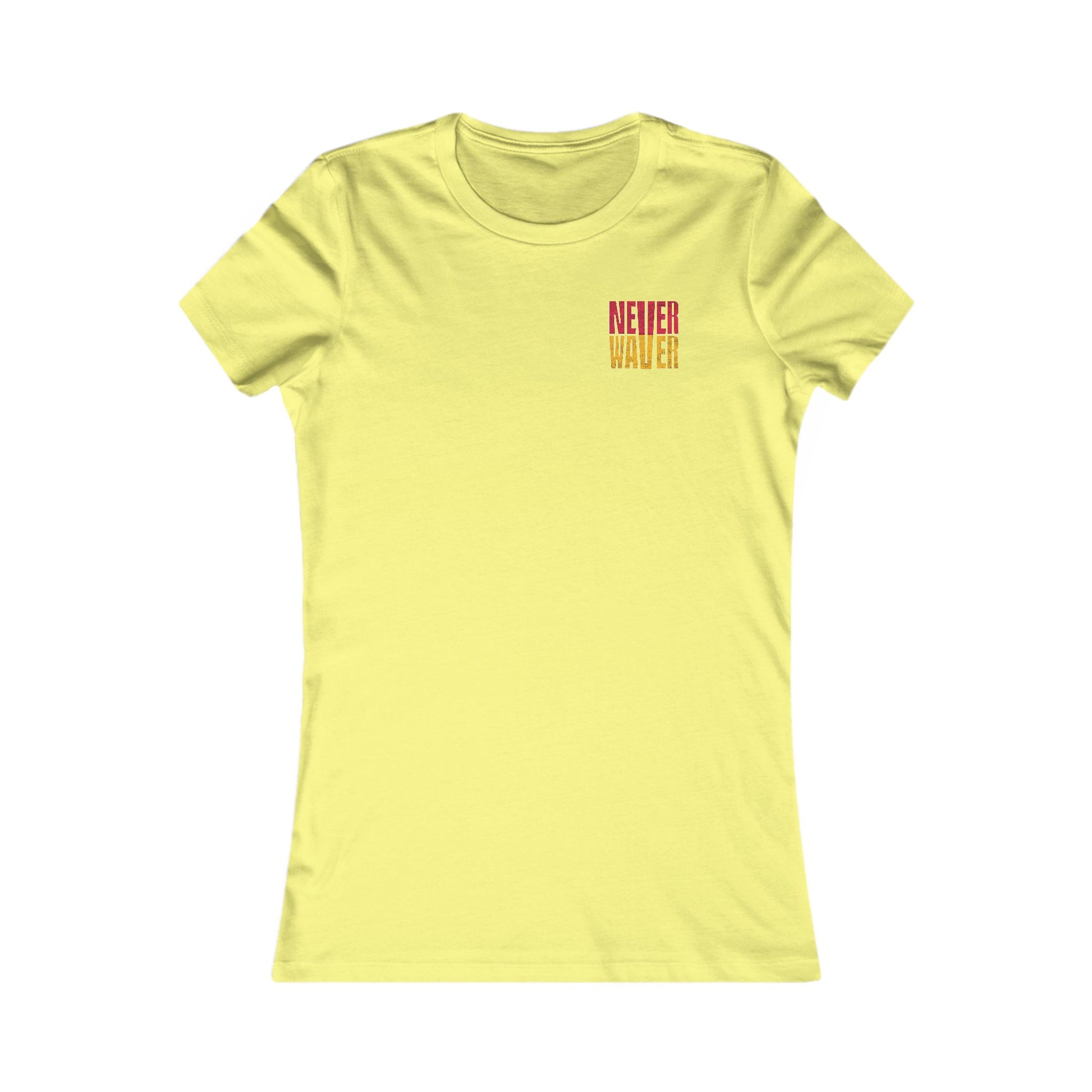 Kansas Fans Never Waver W-Leopard Football Women's Favorite Tee - Never Waver