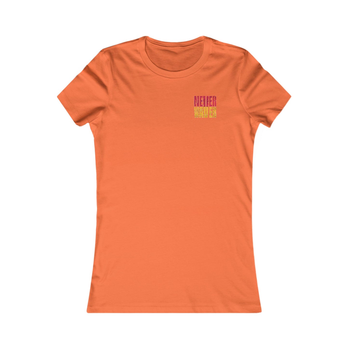 Kansas Fans Never Waver W-Leopard Football Women's Favorite Tee - Never Waver