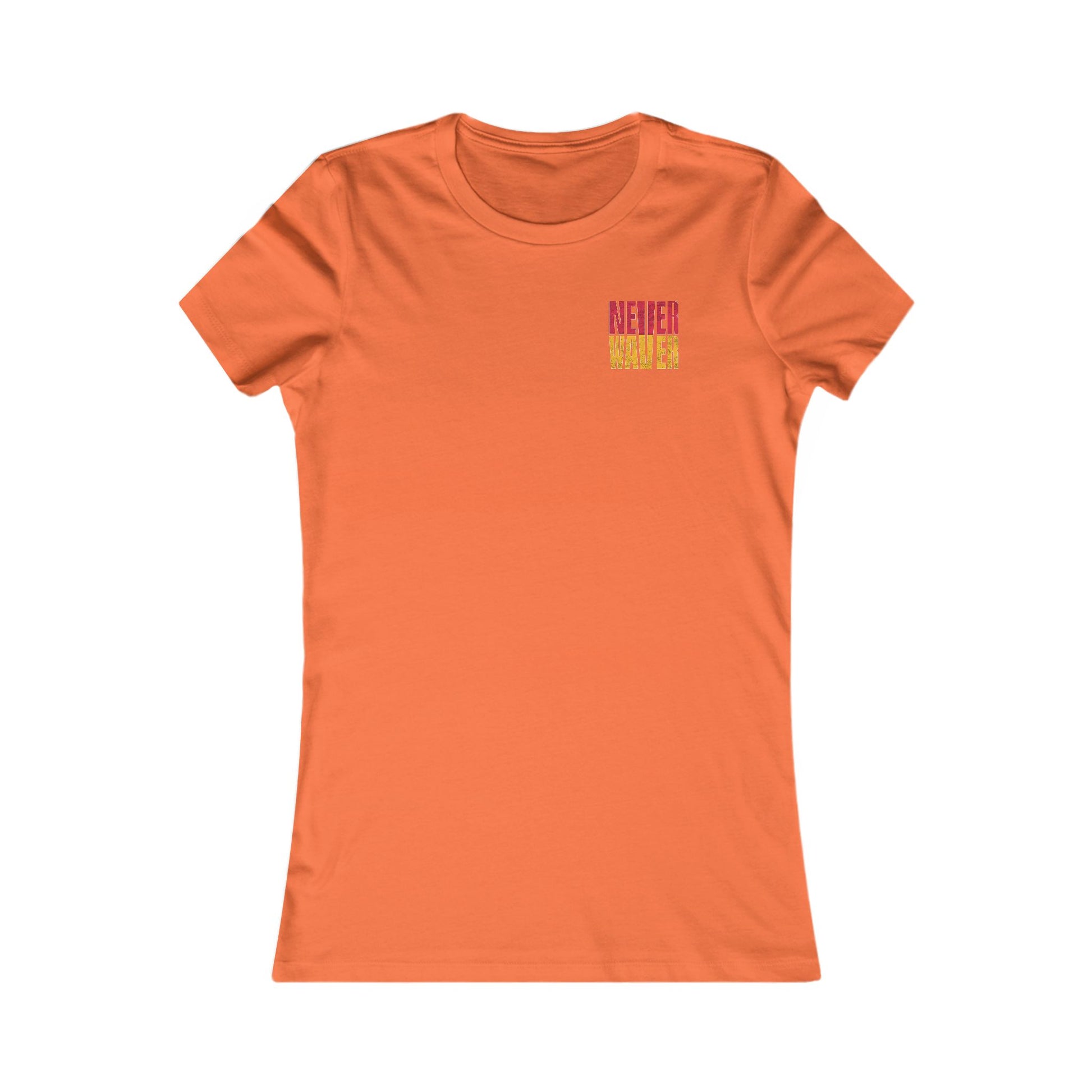 Kansas Fans Never Waver W-Leopard Football Women's Favorite Tee - Never Waver