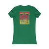 Kansas Fans Never Waver W-Leopard Football Women's Favorite Tee - Never Waver