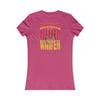 Kansas Fans Never Waver W-Leopard Football Women's Favorite Tee - Never Waver