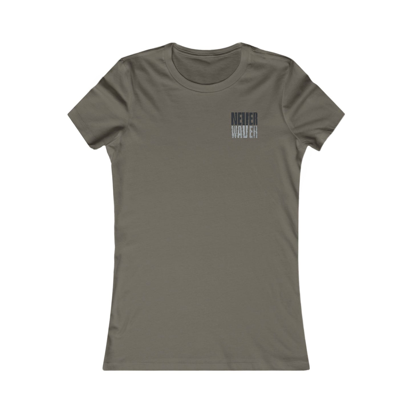 Las Vegas Fans Never Waver W-Leopard Football Women's Favorite Tee - Never Waver