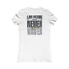 Las Vegas Fans Never Waver W-Leopard Football Women's Favorite Tee - Never Waver